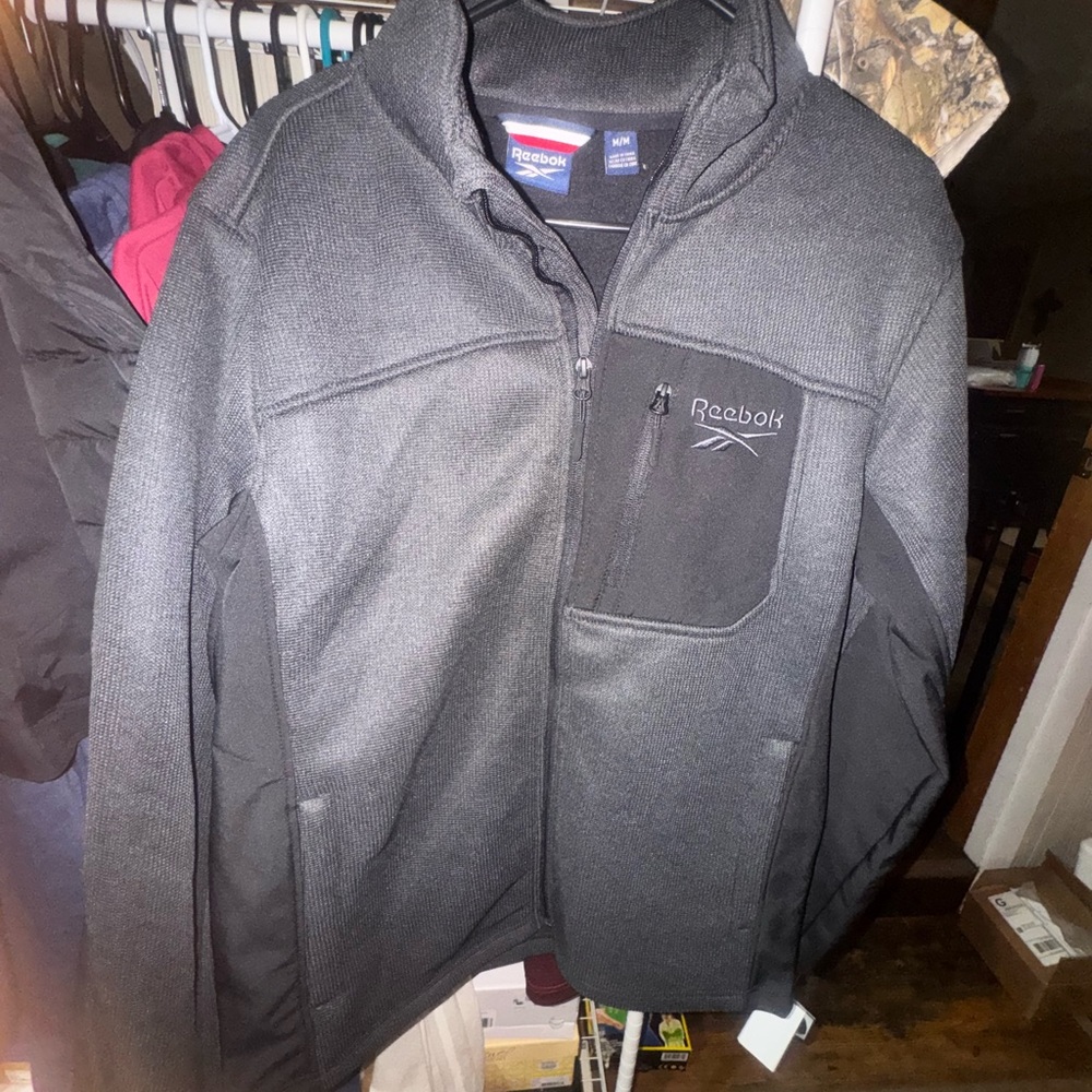 Reebok Men's Charcoal Gray Performance Jacket